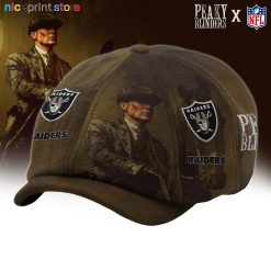 Las Vegas Raiders NFL Peaky Blinders Cap, Baker Boy Cap M02