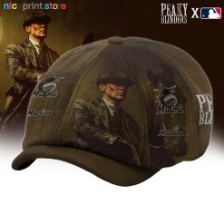 Miami Marlins MLB Peaky Blinders Cap, Baker Boy Cap M02