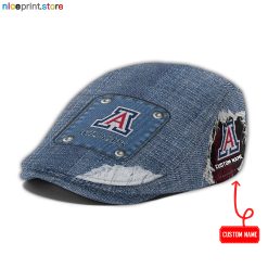 Arizona Wildcats NCAA3 Jeff Cap, Flat Cap, Driving Cap M82
