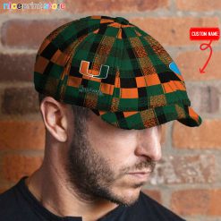 Miami Hurricanes NCAA Baker Boy Hat, Newsboy Hat M01