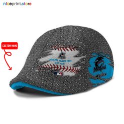 Miami Marlins MLB Ivy Cap, Flat Cap M16
