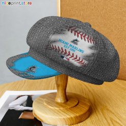 Miami Marlins MLB Women Newsboy Hat, Ladies Women Hat M01