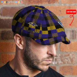 Baltimore Ravens NFL Baker Boy Hat, Newsboy Hat M01