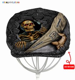 Purdue Boilermakers NCAA Jeff Cap, Flat Cap, Driving Cap M84