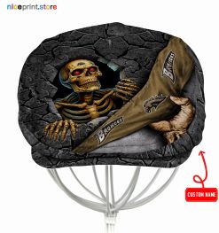 Western Michigan Broncos NCAA4 Jeff Cap, Flat Cap, Driving Cap M84