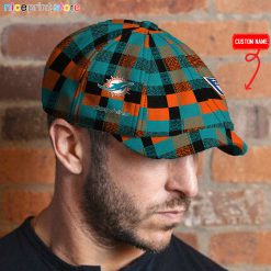 Miami Dolphins NFL Baker Boy Hat, Newsboy Hat M01