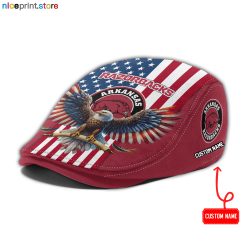 Arkansas Razorbacks NCAA Jeff Cap, Flat Cap, Driving Cap M86