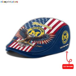 Michigan Wolverines NCAA Jeff Cap, Flat Cap, Driving Cap M86