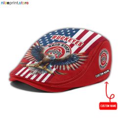 Ohio State Buckeyes NCAA Jeff Cap, Flat Cap, Driving Cap M86