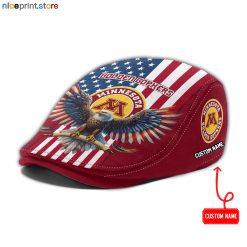 Minnesota Golden Gophers NCAA2 Jeff Cap, Flat Cap, Driving Cap M86