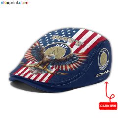 Navy Midshipmen NCAA2 Jeff Cap, Flat Cap, Driving Cap M86