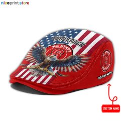 NC State Wolfpack NCAA2 Jeff Cap, Flat Cap, Driving Cap M86