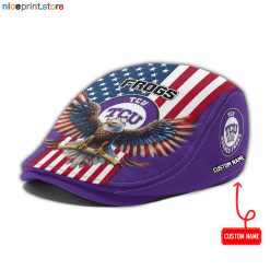 TCU Horned Frogs NCAA2 Jeff Cap, Flat Cap, Driving Cap M86
