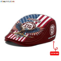 Texas AM Aggies NCAA2 Jeff Cap, Flat Cap, Driving Cap M86