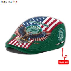Tulane Green Wave NCAA2 Jeff Cap, Flat Cap, Driving Cap M86