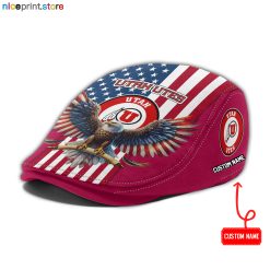 Utah Utes NCAA2 Jeff Cap, Flat Cap, Driving Cap M86
