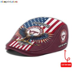 Virginia Tech Hokies NCAA2 Jeff Cap, Flat Cap, Driving Cap M86