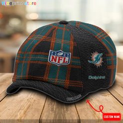 Miami Dolphins NFL Baker Boy Hat, Newsboy Hat M04
