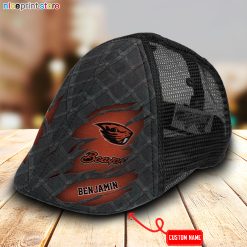 Oregon State Beavers NCAA3 Mesh Trucker Hat-Ivy Hat-Black and White Mesh Cap M01