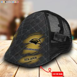 Southern Miss Golden Eagles NCAA3 Mesh Trucker Hat-Ivy Hat-Black and White Mesh Cap M01