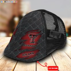 Texas Tech Red Raiders NCAA3 Mesh Trucker Hat-Ivy Hat-Black and White Mesh Cap M01
