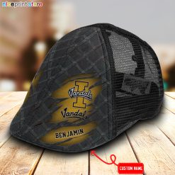 Idaho Vandals NCAA4 Mesh Trucker Hat-Ivy Hat-Black and White Mesh Cap M01