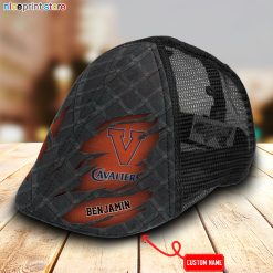 Virginia Cavaliers NCAA4 Mesh Trucker Hat-Ivy Hat-Black and White Mesh Cap M01