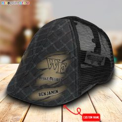 Wake Forest Demon Deacons NCAA4 Mesh Trucker Hat-Ivy Hat-Black and White Mesh Cap M01