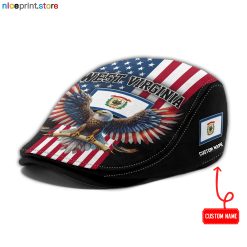 West Virginia State Jeff Cap, Driving Cap, Golf Cap 86