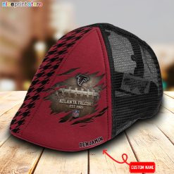 Atlanta Falcons NFL Mesh Trucker Hat-Ivy Hat-Black and White Mesh Cap M02