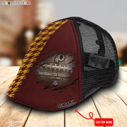Washington Redskins NFL Mesh Trucker Hat-Ivy Hat-Black and White Mesh Cap M02