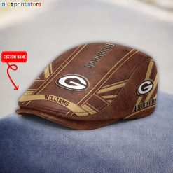 Leather-Green Bay Packers NFL Leather Beret Cap M03