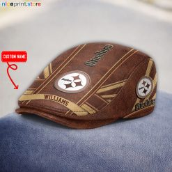 Leather-Pittsburgh Steelers NFL Leather Beret Cap M03