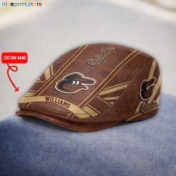 Leather-Baltimore Orioles MLB Leather Beret Caps M03