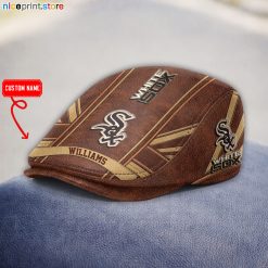Leather-Chicago White Sox MLB Leather Beret Caps M03