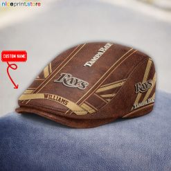 Leather-Tampa Bay Rays MLB Leather Beret Caps M03