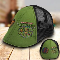 TMNT Mesh Trucker Hat-Ivy Hat-Black and White Mesh Cap TMNT01