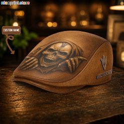 Leather -Arizona State Sun Devils NCAA3 Leather Beret Caps M04