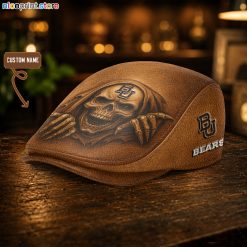 Leather -Baylor Bears NCAA3 Leather Beret Caps M04
